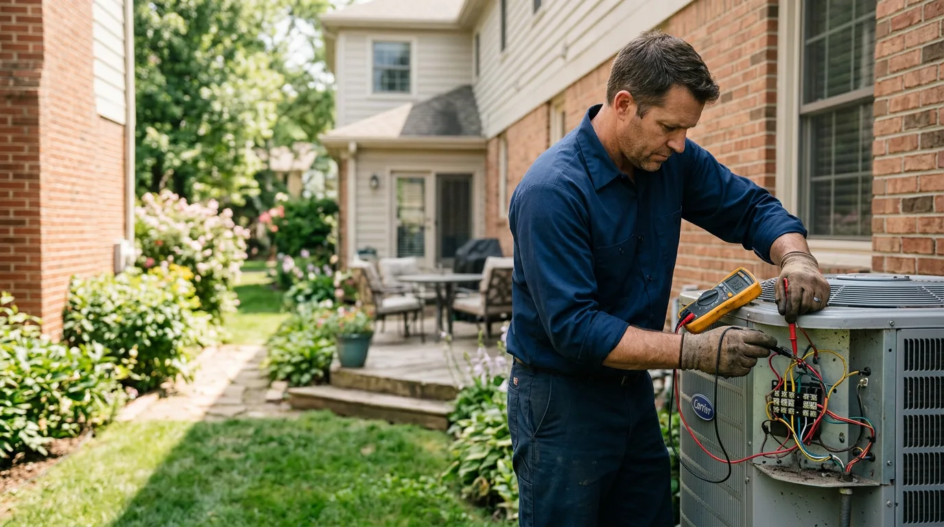 HVAC technician working near Marion, LA